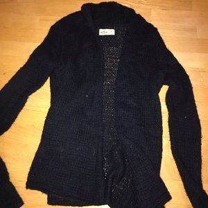 NAVY BLUE HOLLISTER CARDIGAN